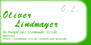 oliver lindmayer business card